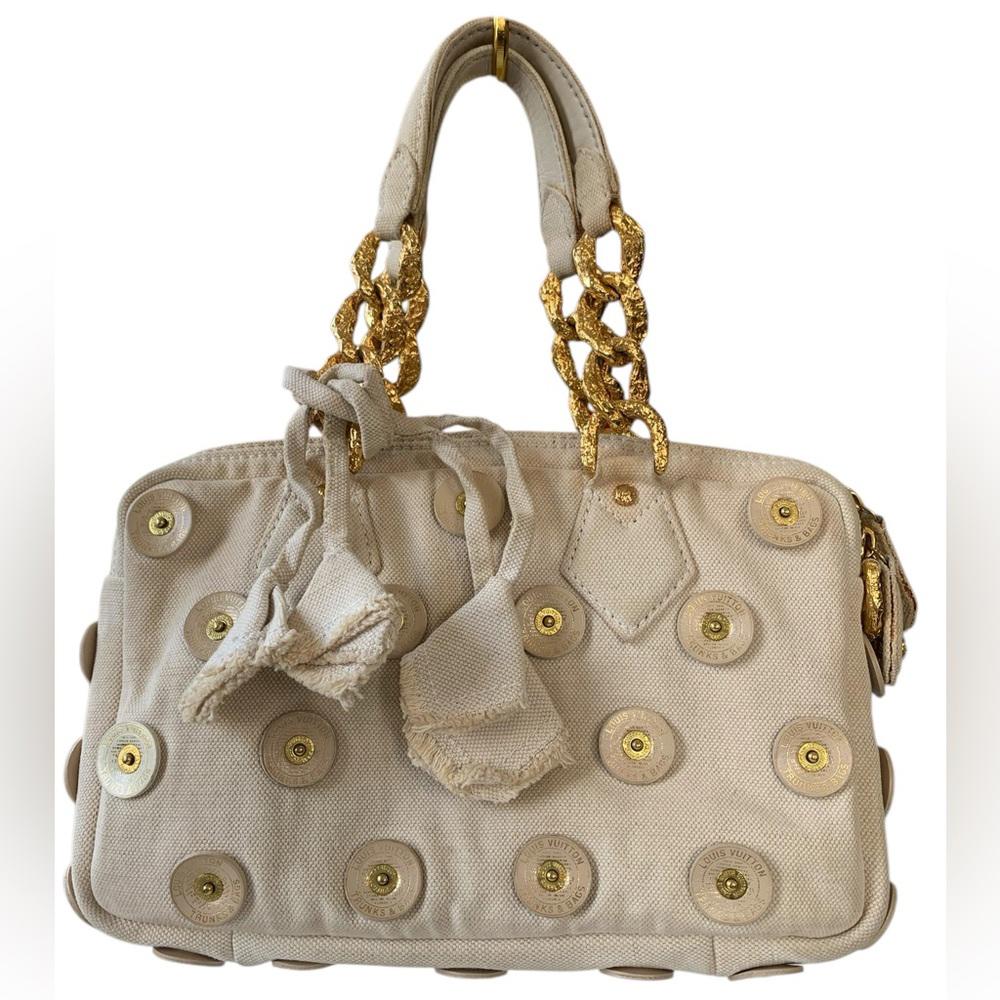 Louis Vuitton Cream Gold Panema Tinkerbell Shoulder Bag