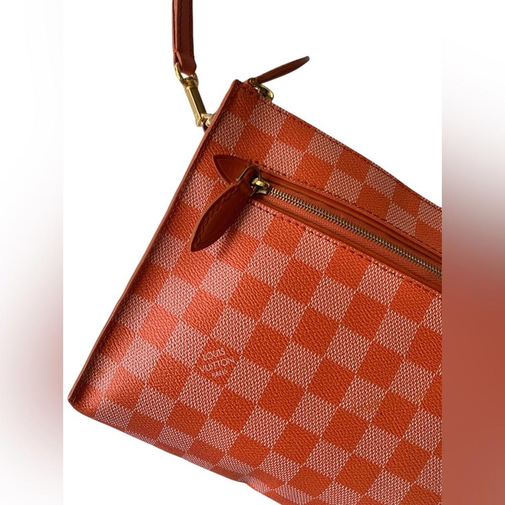 Louis Vuitton Orange Damier Crossbody/Clutch Bag