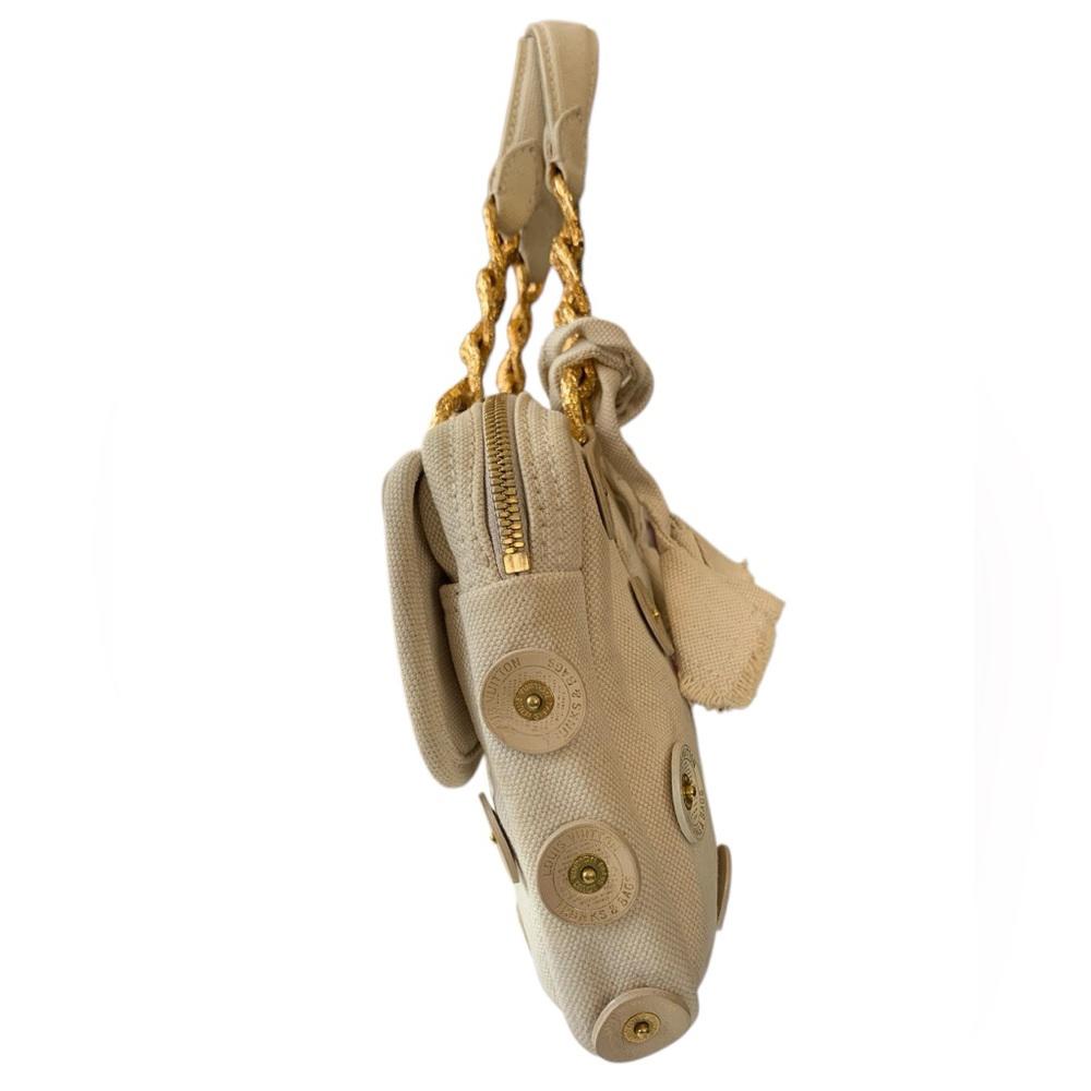 Louis Vuitton Cream Gold Panema Tinkerbell Shoulder Bag