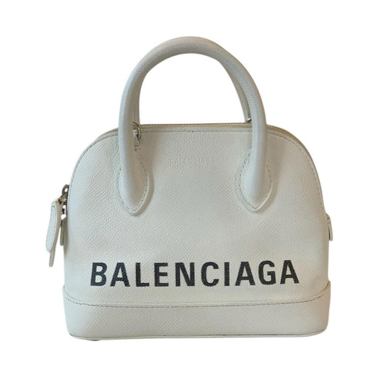 Balenciaga White Small Ville Tote