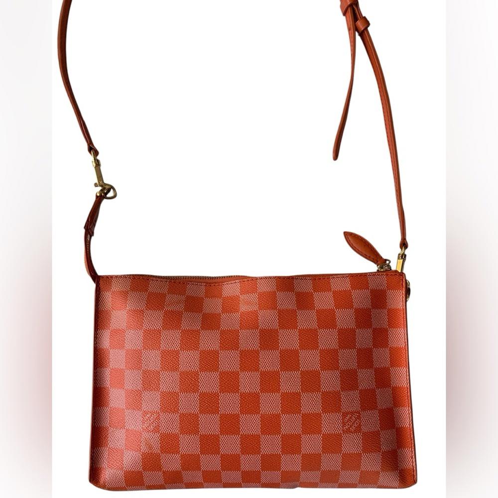 Louis Vuitton Orange Damier Crossbody/Clutch Bag