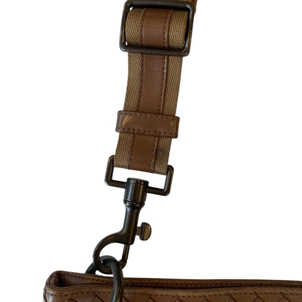 Bottega Veneta Brown Woven Crossbody Bag