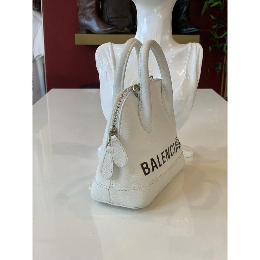 Balenciaga White Small Ville Tote