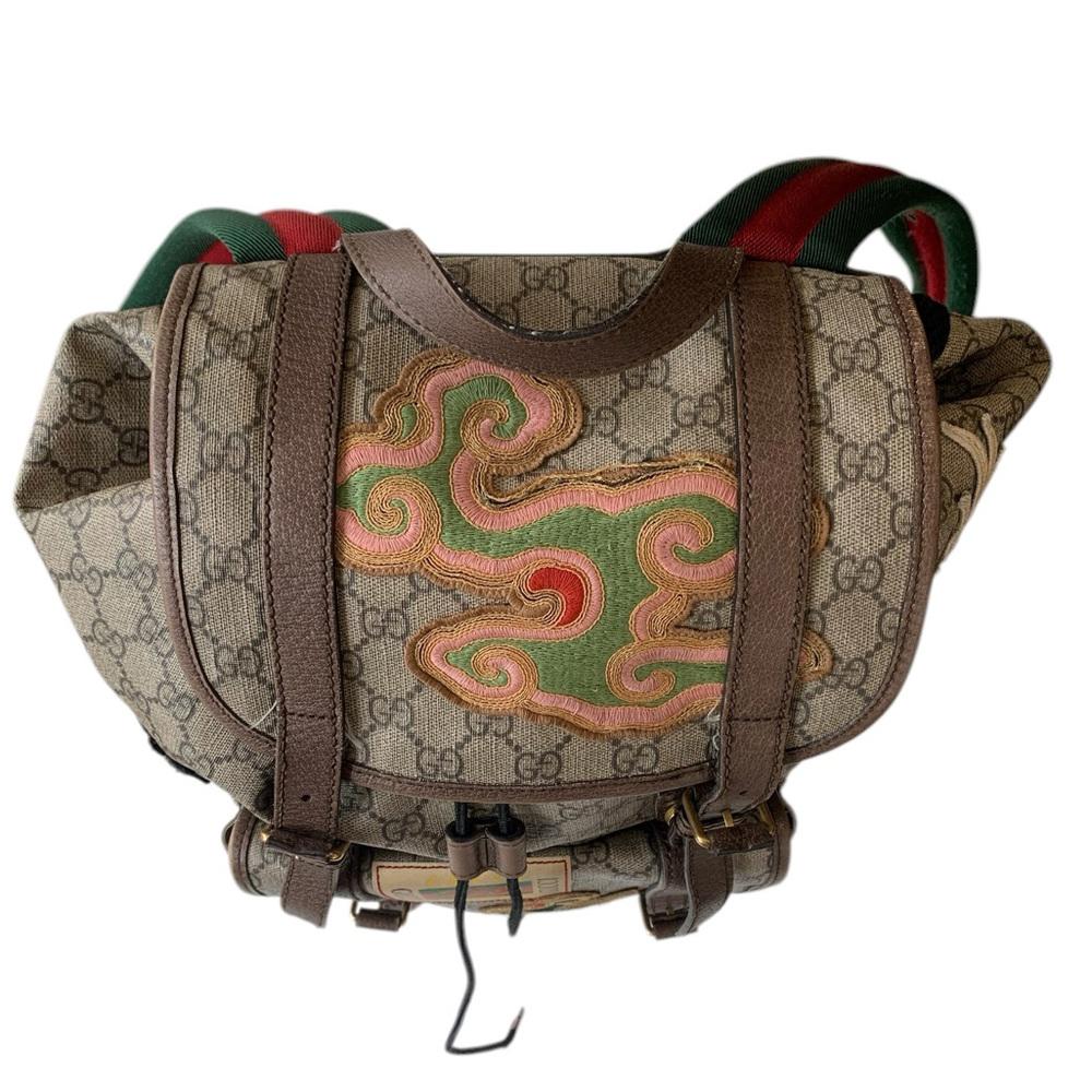 Gucci Courrier Soft GG Supreme in Brown Canvas