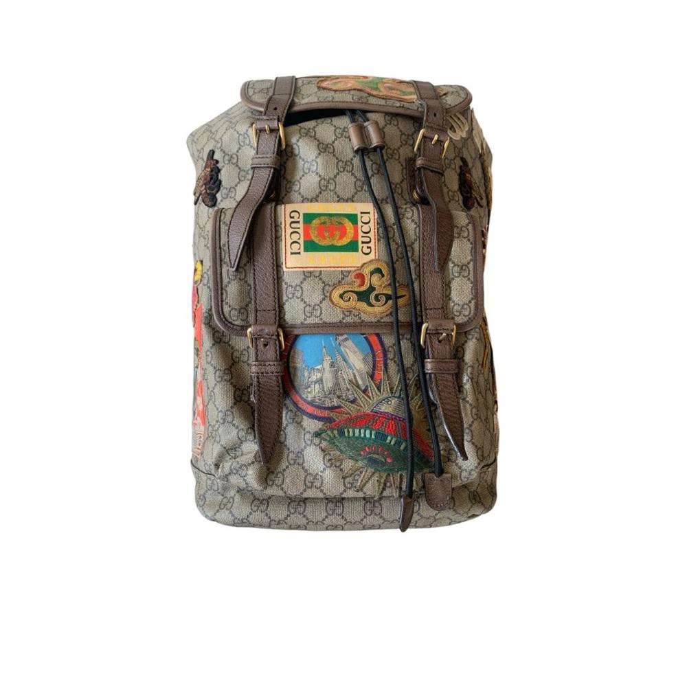 Gucci Courrier Soft GG Supreme in Brown Canvas