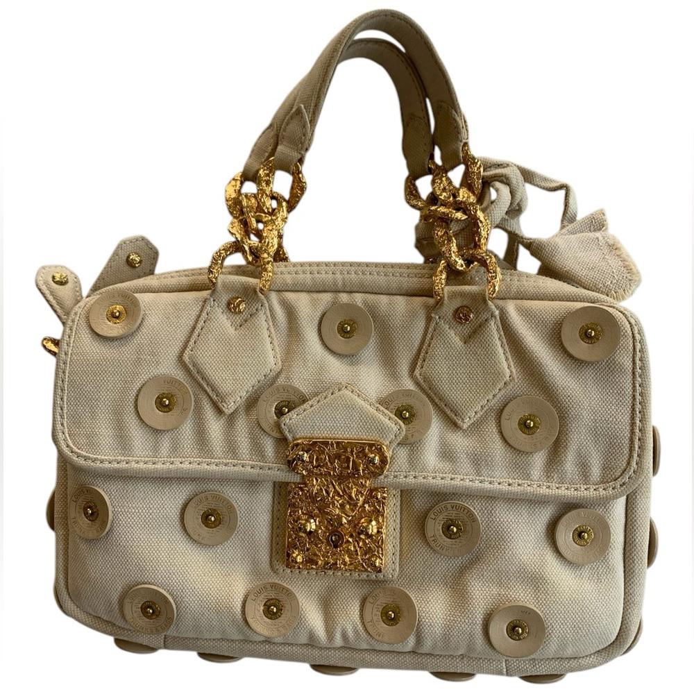 Louis Vuitton Cream Gold Panema Tinkerbell Shoulder Bag