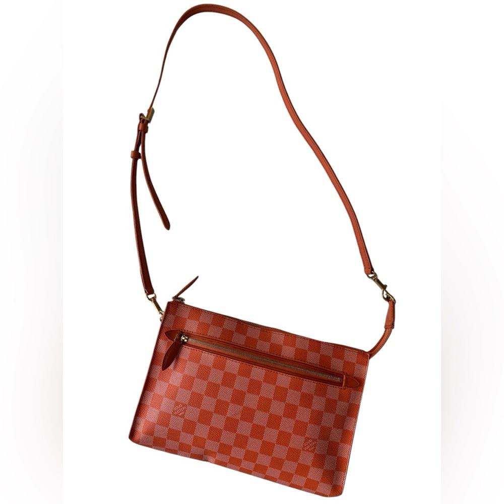 Louis Vuitton Orange Damier Crossbody/Clutch Bag