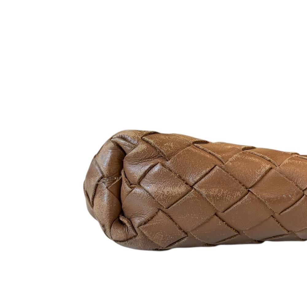 Bottega Veneta Brown Woven Crossbody Bag