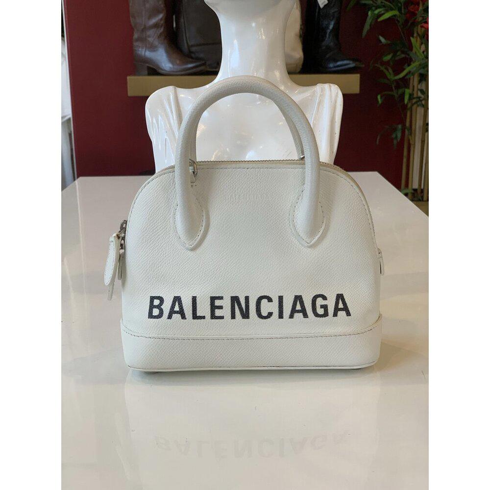 Balenciaga White Small Ville Tote