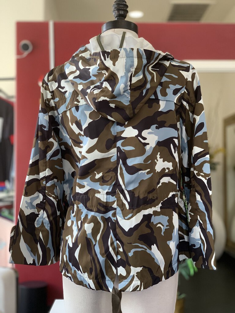 Moncler Camo Print Rain Jacket