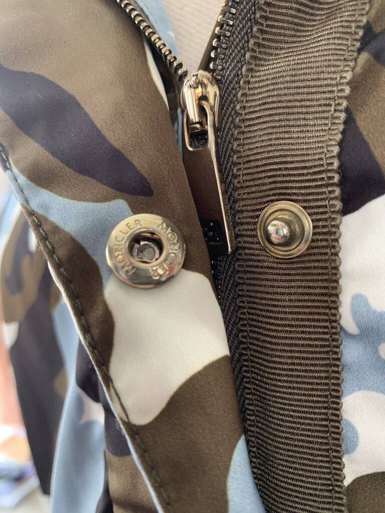 Moncler Camo Print Rain Jacket