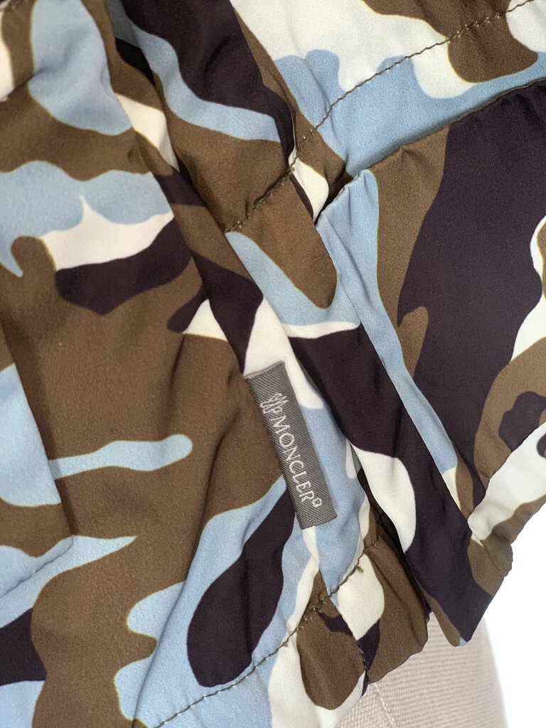 Moncler Camo Print Rain Jacket