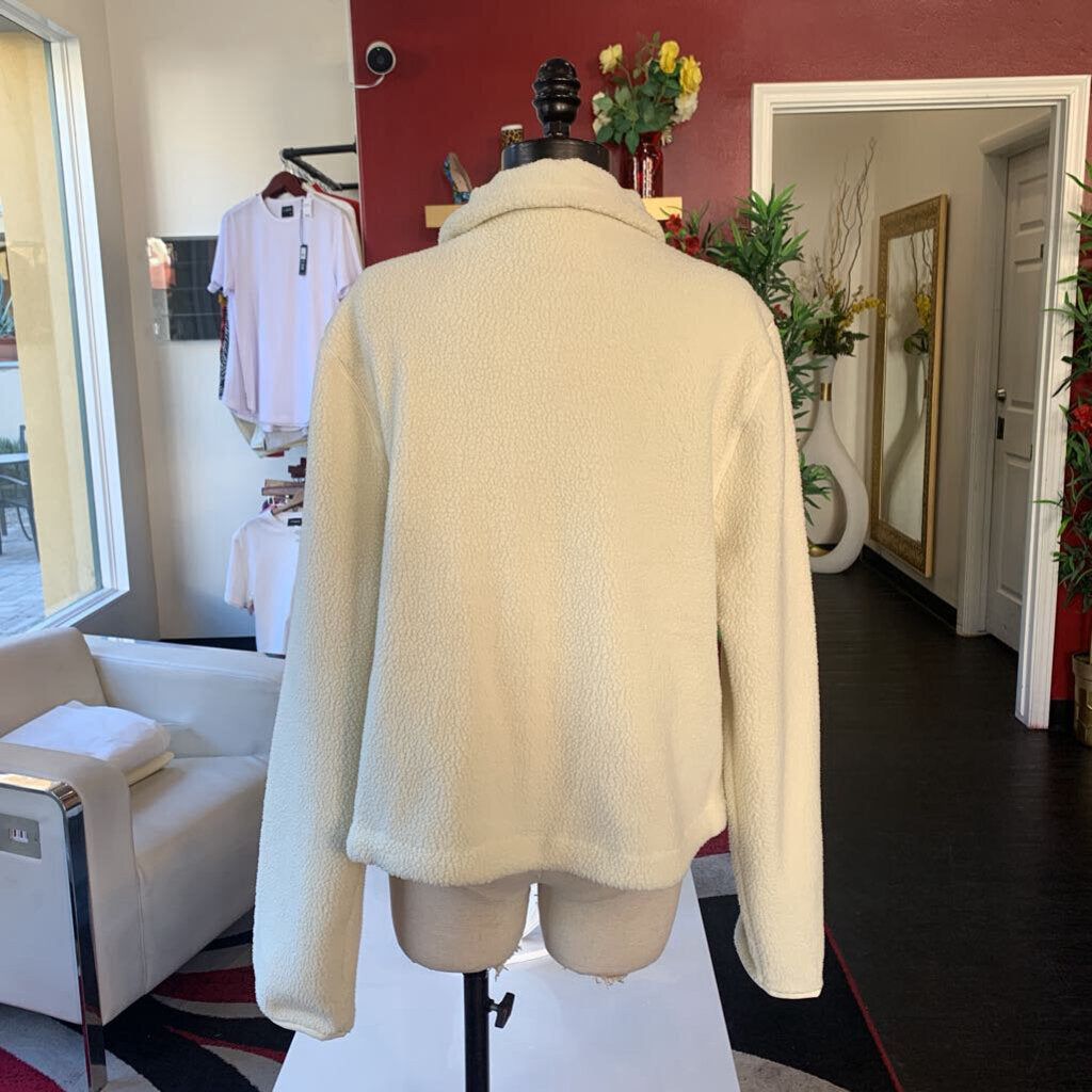 Cuts Cream Teddy Jacket