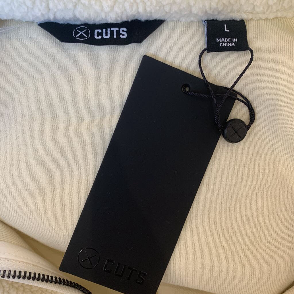 Cuts Cream Teddy Jacket
