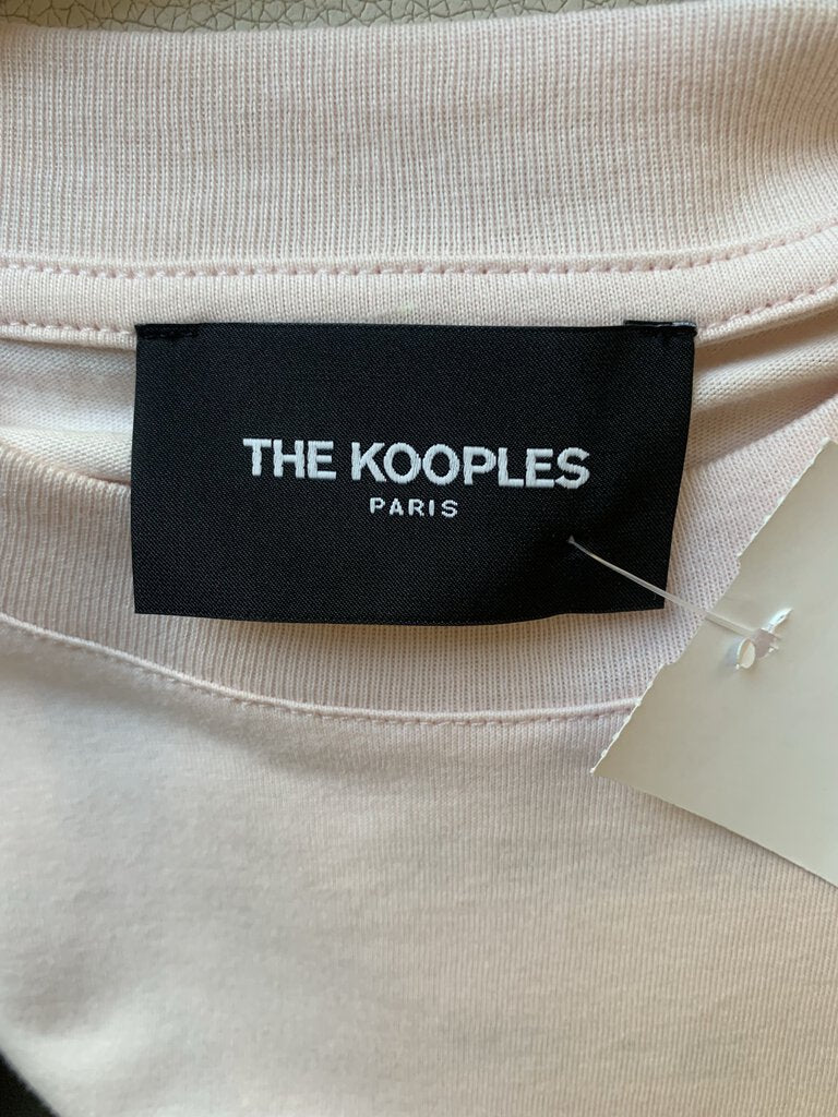 The Kooples Pink "What Is?" Logo S/S Tee