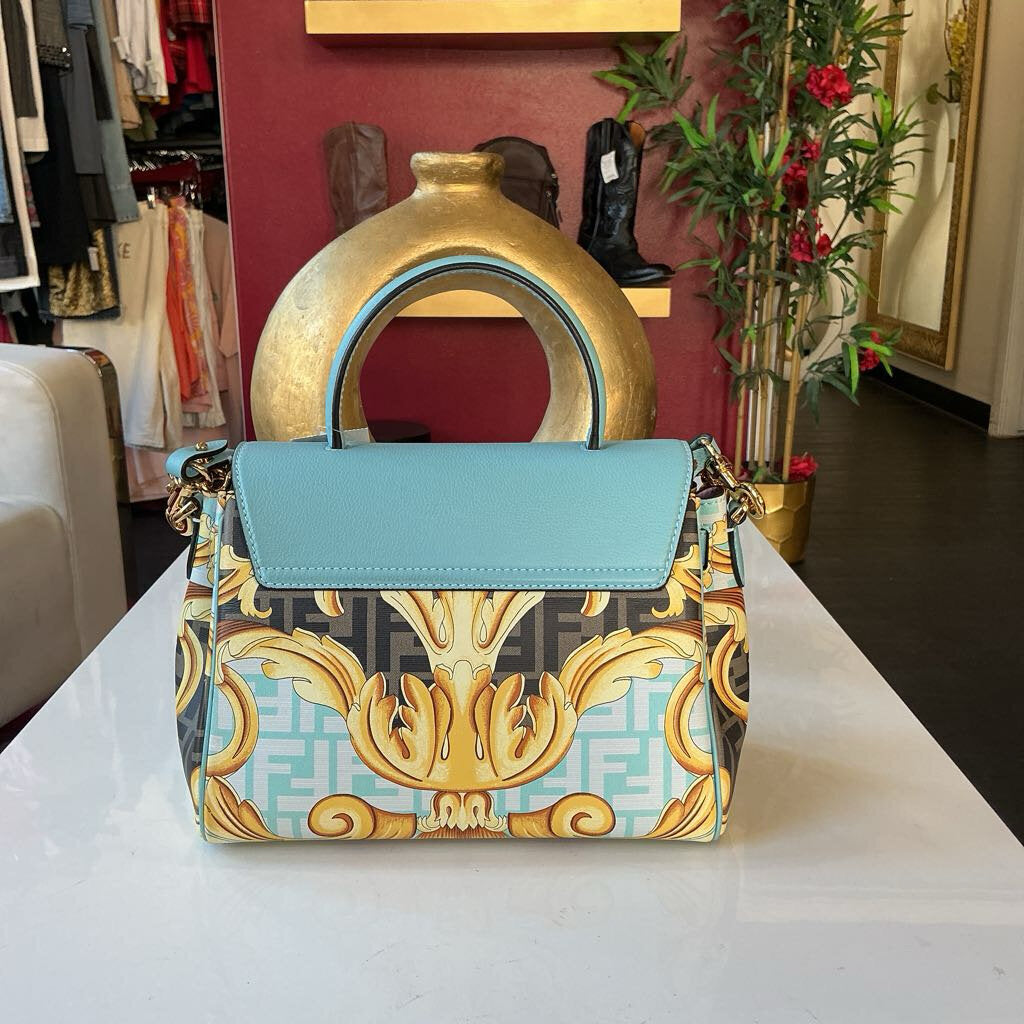 Fendi X Versace Light Blue Handbag