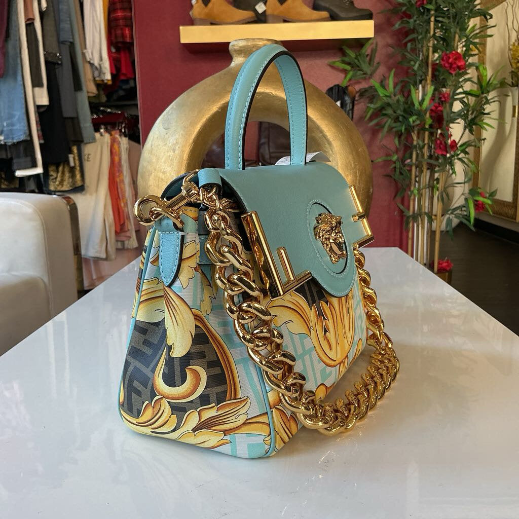 Fendi X Versace Light Blue Handbag