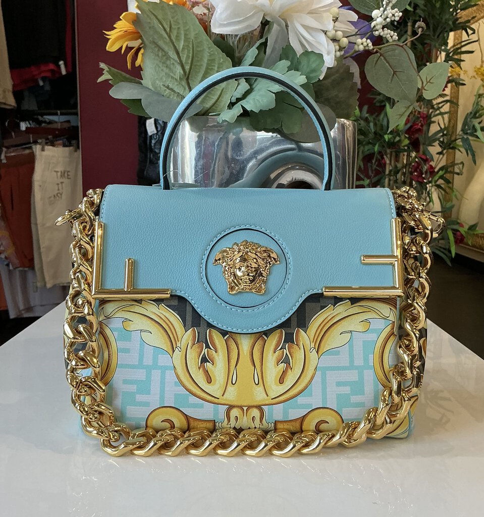 Fendi X Versace Light Blue Handbag