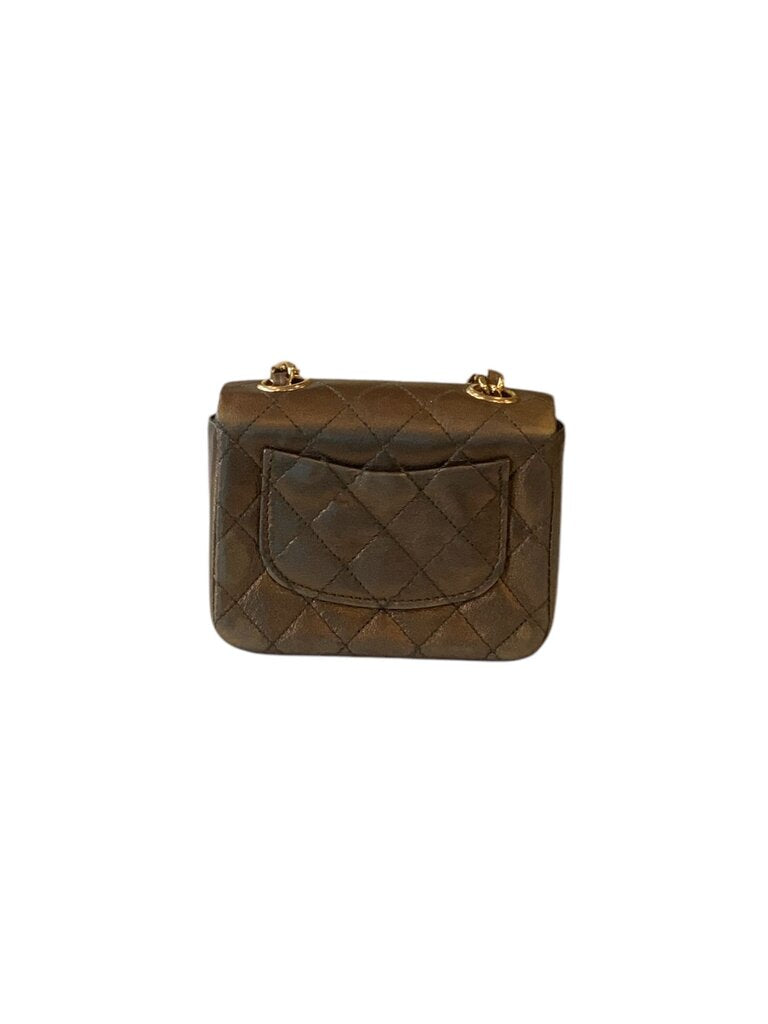 Chanel Bronze Metallic Mini Bag Charm