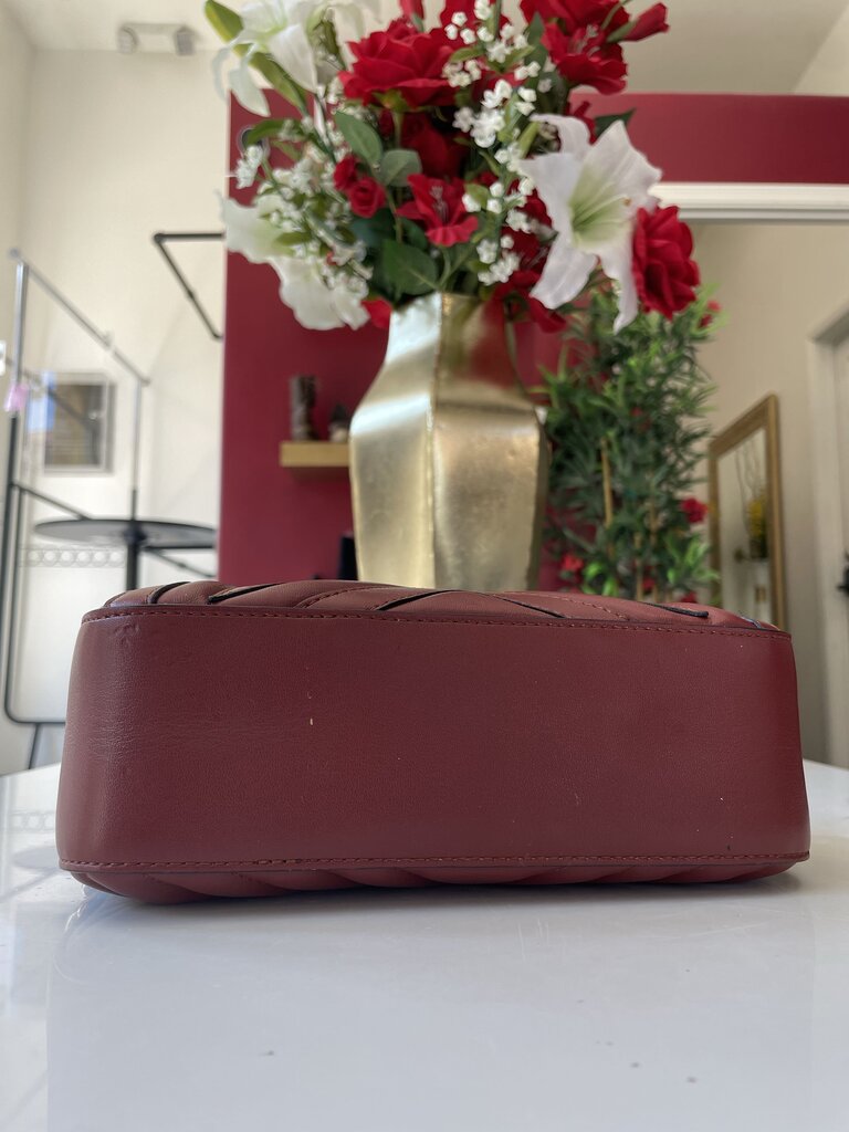Stella McCartney Burgundy Leather Star Shoulder Bag