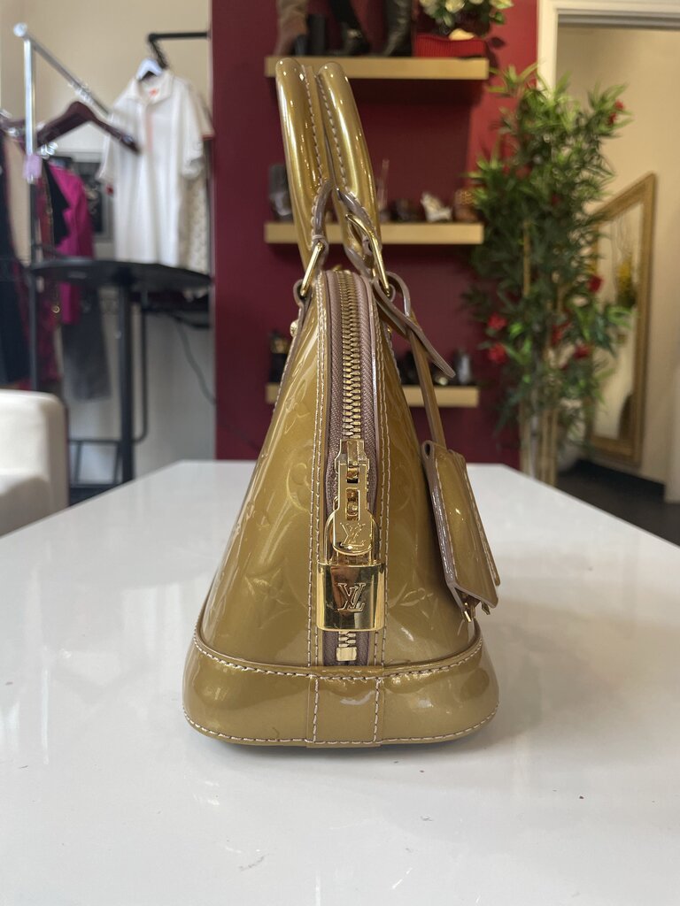 Louis Vuitton Gold Alma BB Vernis