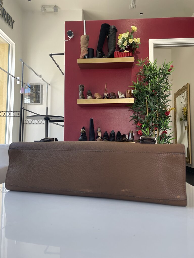 Louis Vuitton Brown Leather Monogram Briefcase