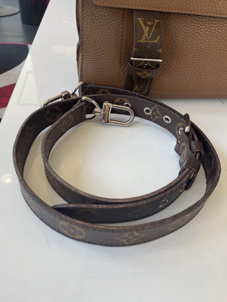 Louis Vuitton Brown Leather Monogram Briefcase