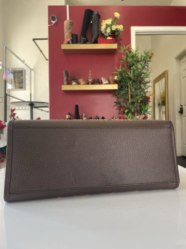 Gucci Brown Calfskin Leather 100 Tote Bag
