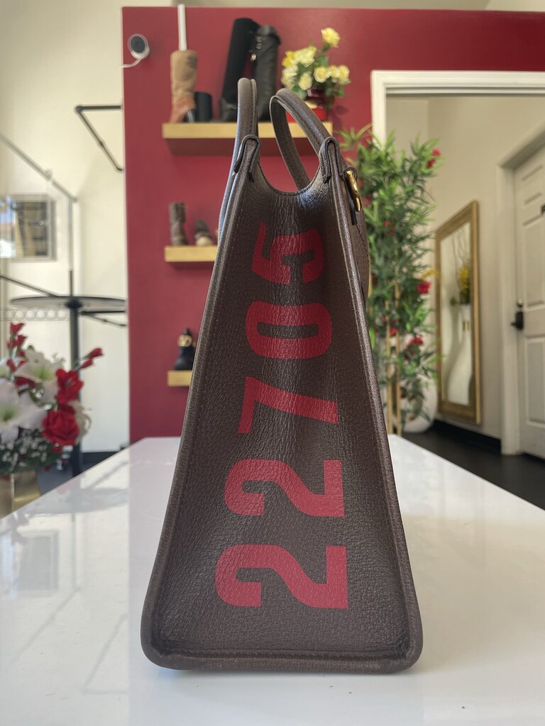 Gucci Brown Calfskin Leather 100 Tote Bag