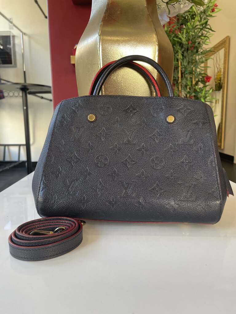 Louis Vuitton Navy Montaigne BB Bag