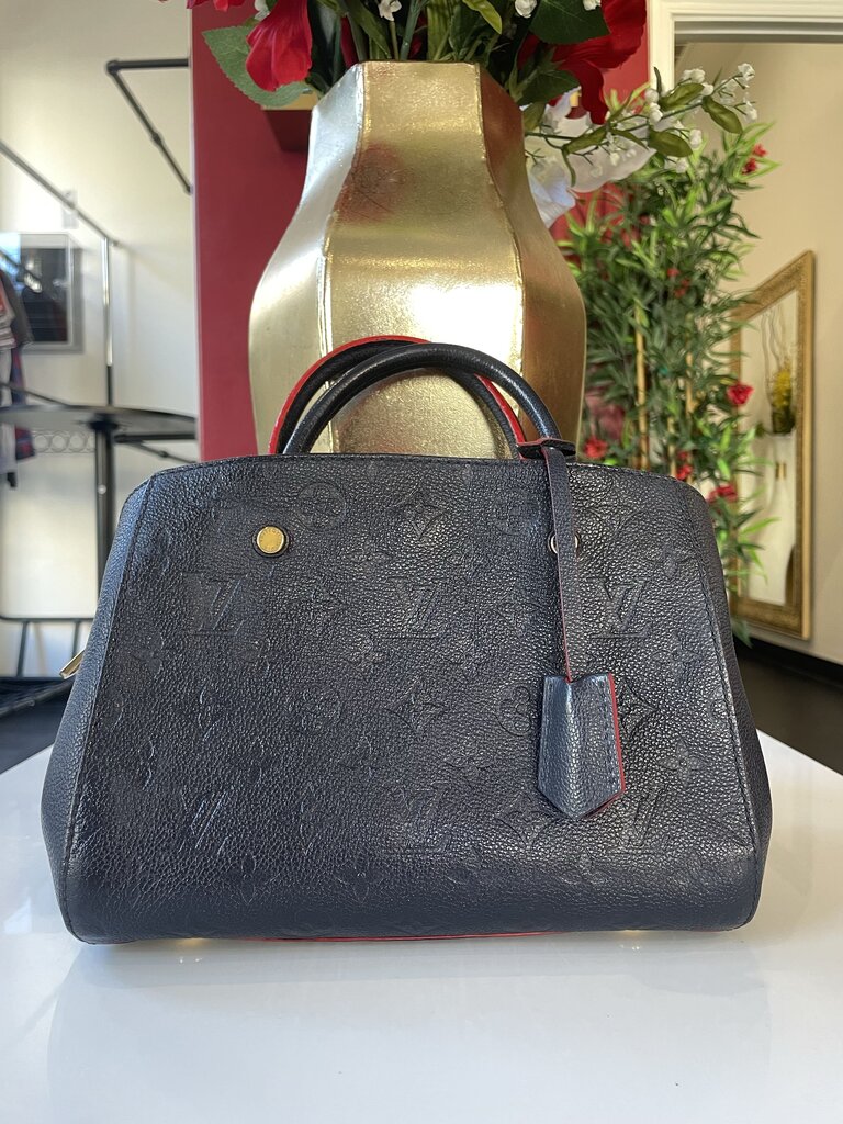 Louis Vuitton Navy Montaigne BB Bag