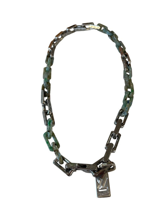 Louis Vuitton Silver Monogram Link Chain