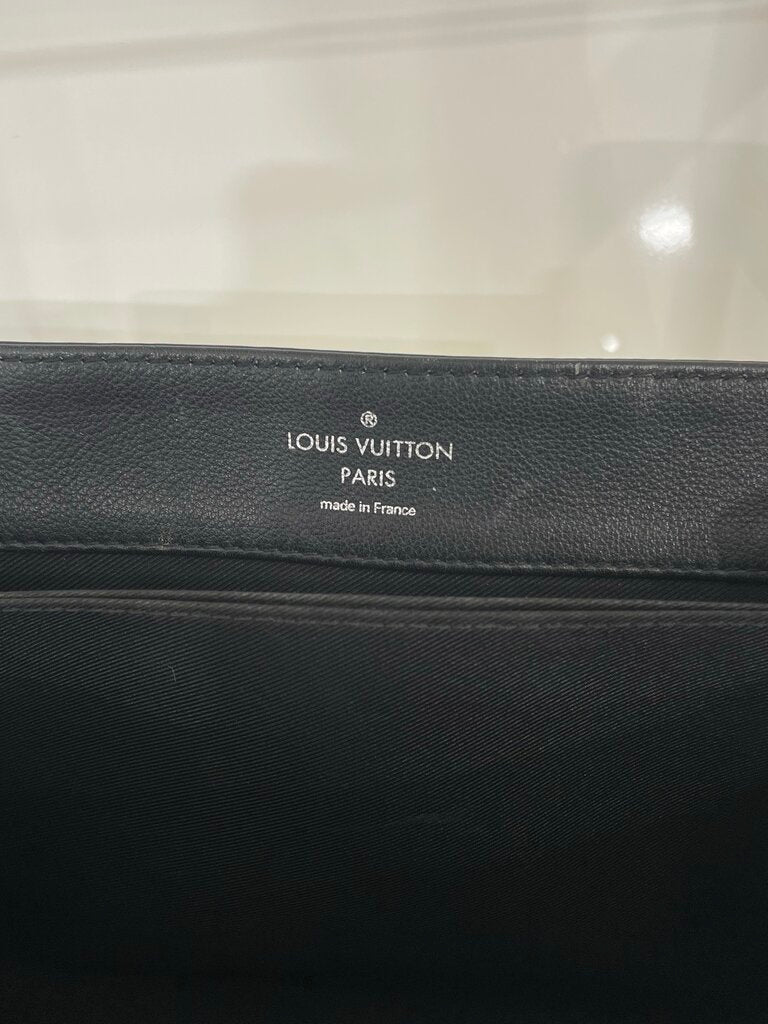 Louis Vuitton Cream, Black Calfskin Mechanical Flowers Lockme Handbag