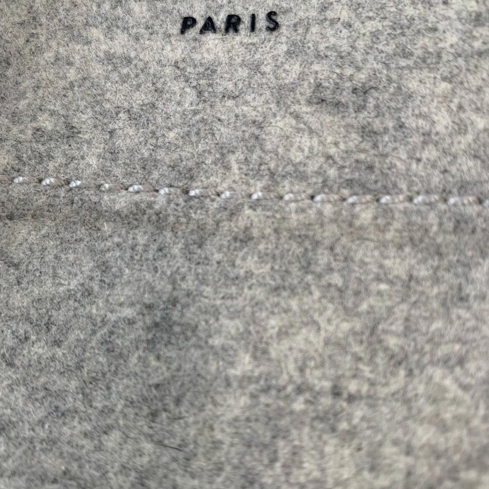 Celine Grey Fel / Wool Phantom Handbag