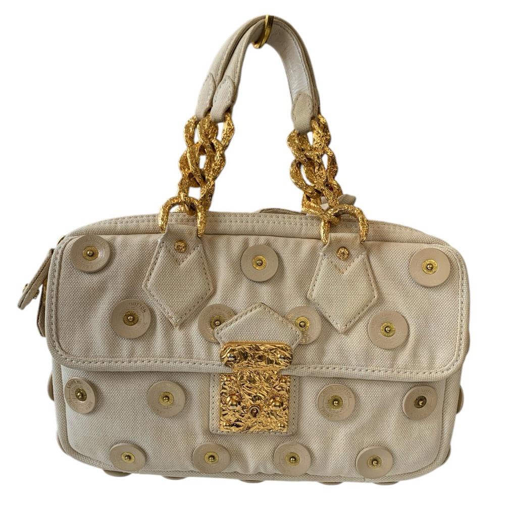 Louis Vuitton Cream Gold Panema Tinkerbell Shoulder Bag