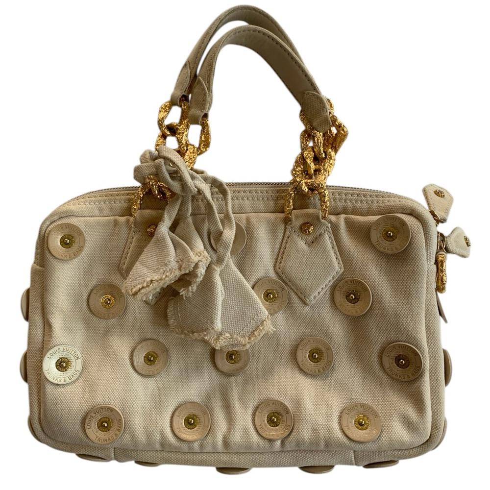 Louis Vuitton Cream Gold Panema Tinkerbell Shoulder Bag