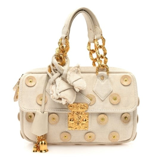 Louis Vuitton Cream Gold Panema Tinkerbell Shoulder Bag