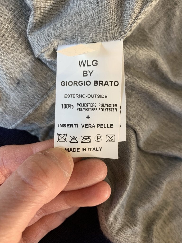 Giorgio Brato Italy Navy Red Bronze Sequin Jacket *est retail $865*