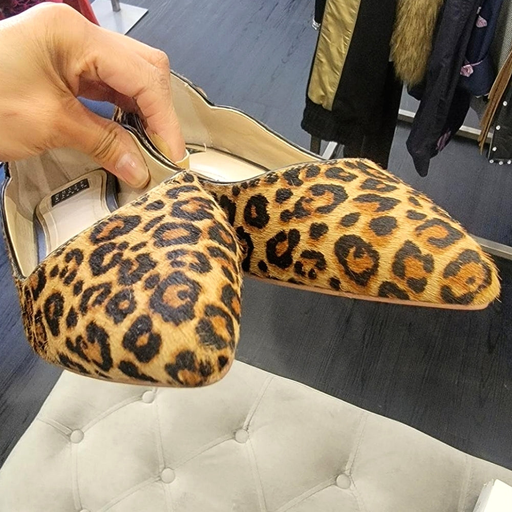 WHITE HOUSE BLACK MARKET Animal print flats
