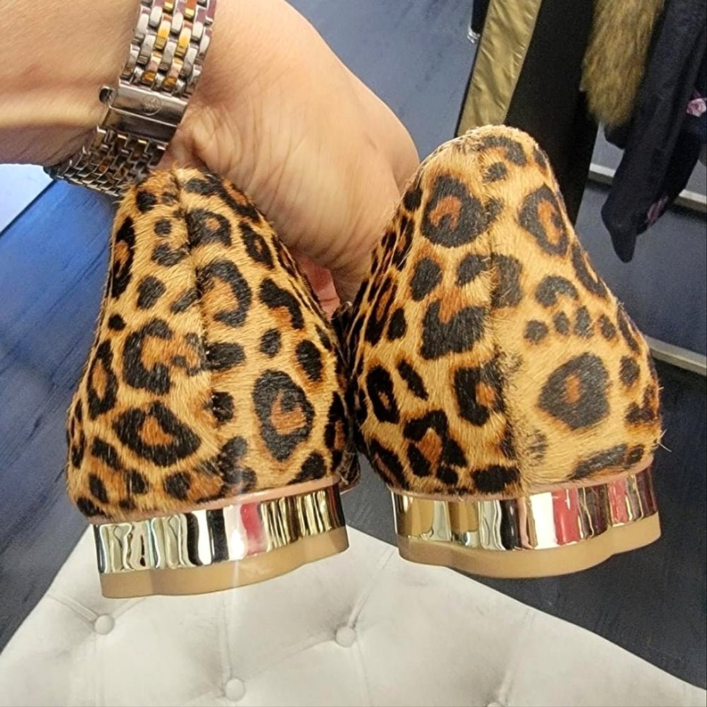 WHITE HOUSE BLACK MARKET Animal print flats