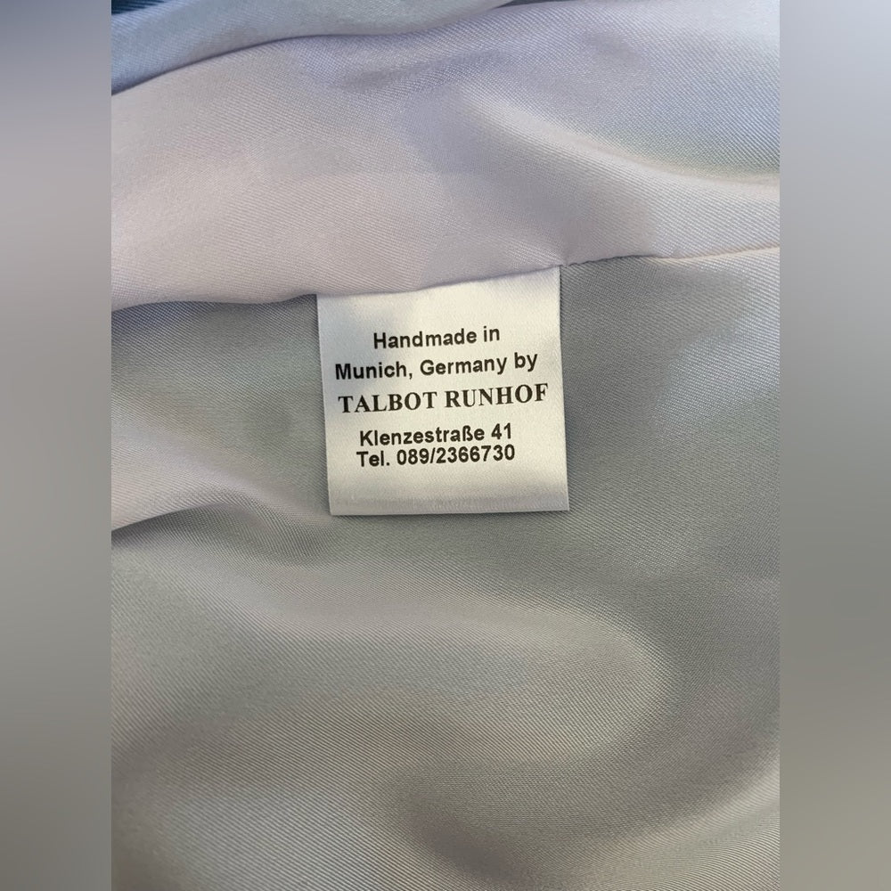 Talbot Runhof Sea Blue Runched Dress