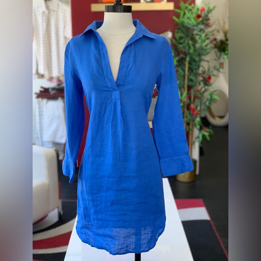 Vineyard Vines Blue Linen Top