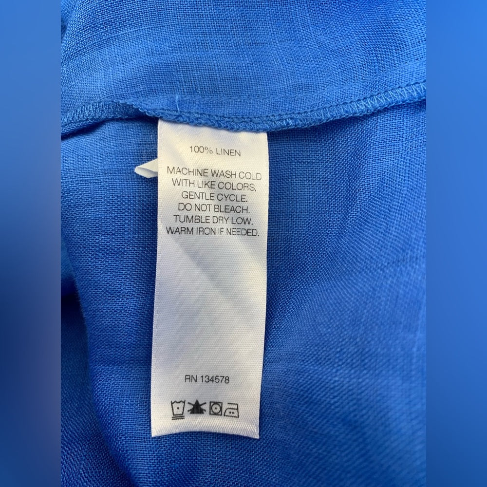 Vineyard Vines Blue Linen Top