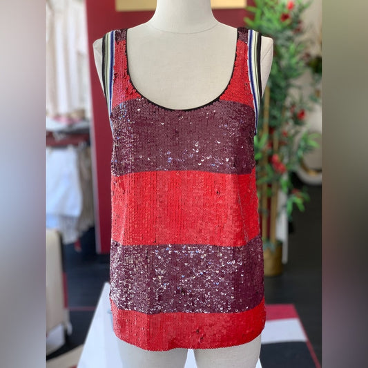 Philip Lim Black Sequin Top