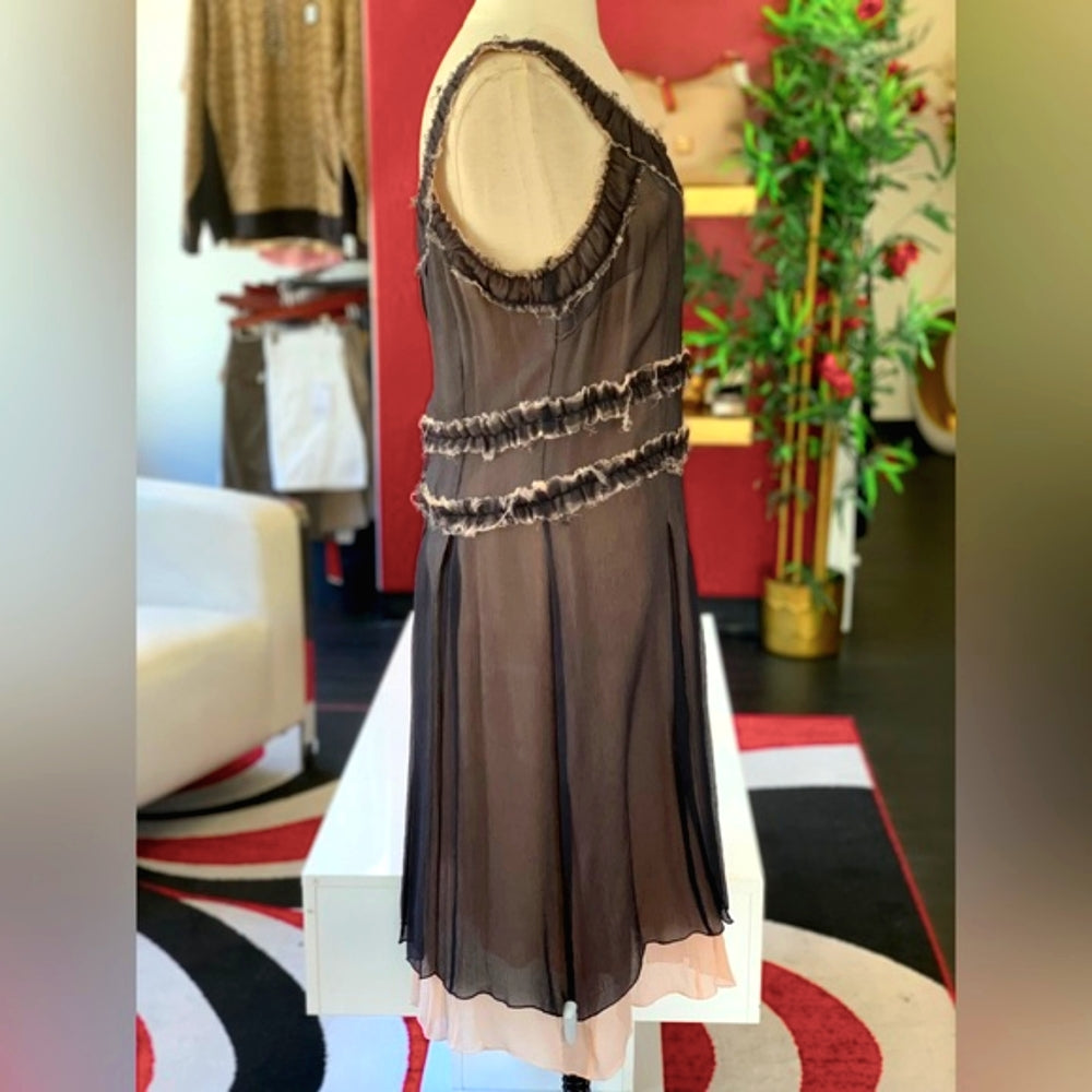 Marc jacobs black pink dress