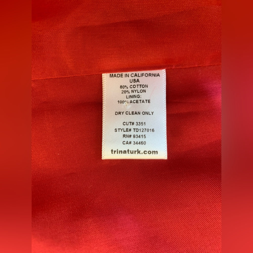 Trina Turk Red S/L Drezs