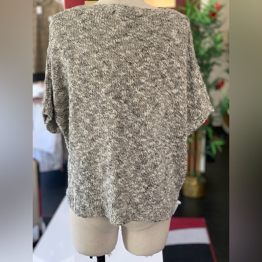Vince Grey White Pullover Sweater