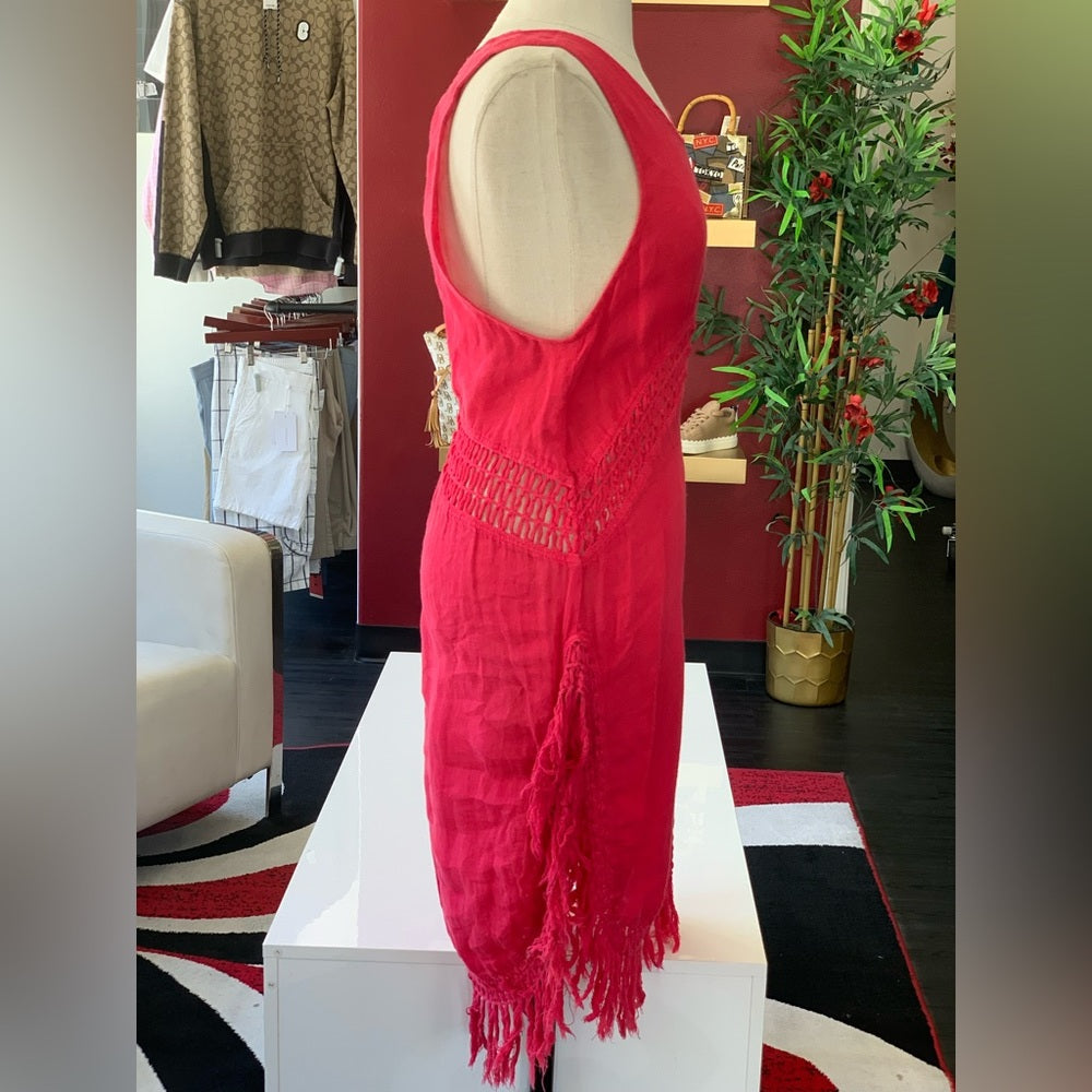 Sunday Made In France Pink Fringe Dress