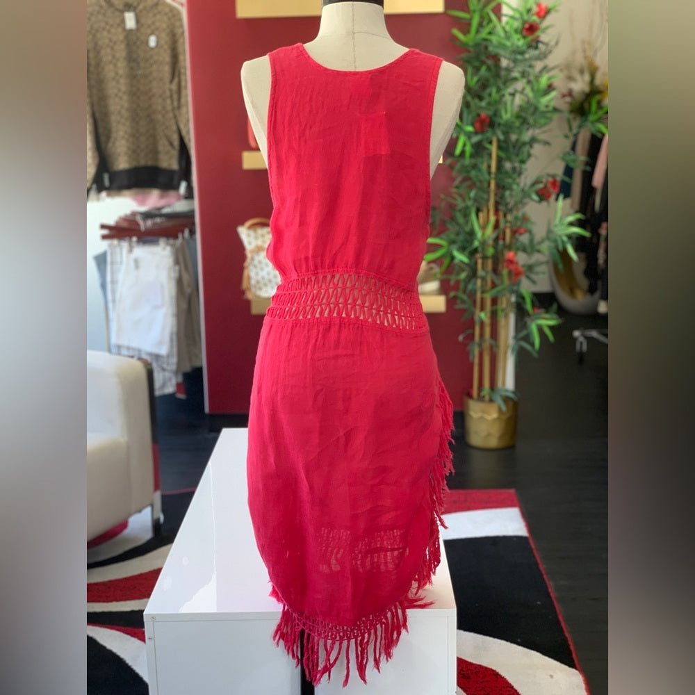 Sunday Made In France Pink Fringe Dress