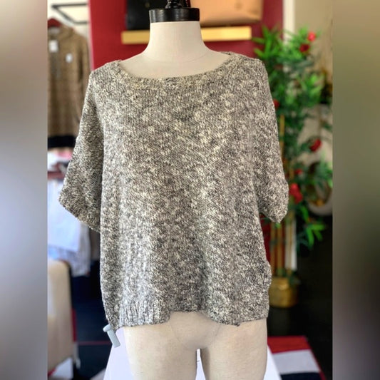 Vince Grey White Pullover Sweater